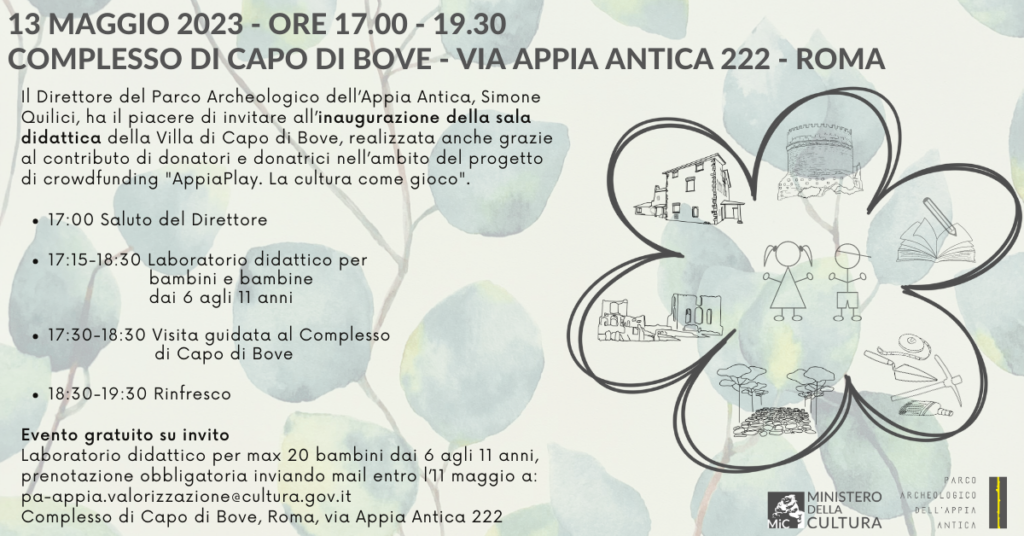 Apre la nuova sala didattica Complesso di Capo di Bove