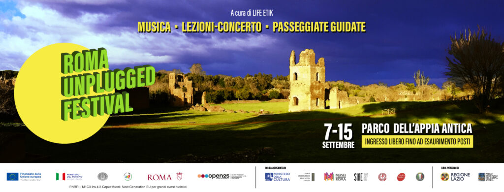 Roma Unplugged Festival torna nel Parco dell’Appia Antica