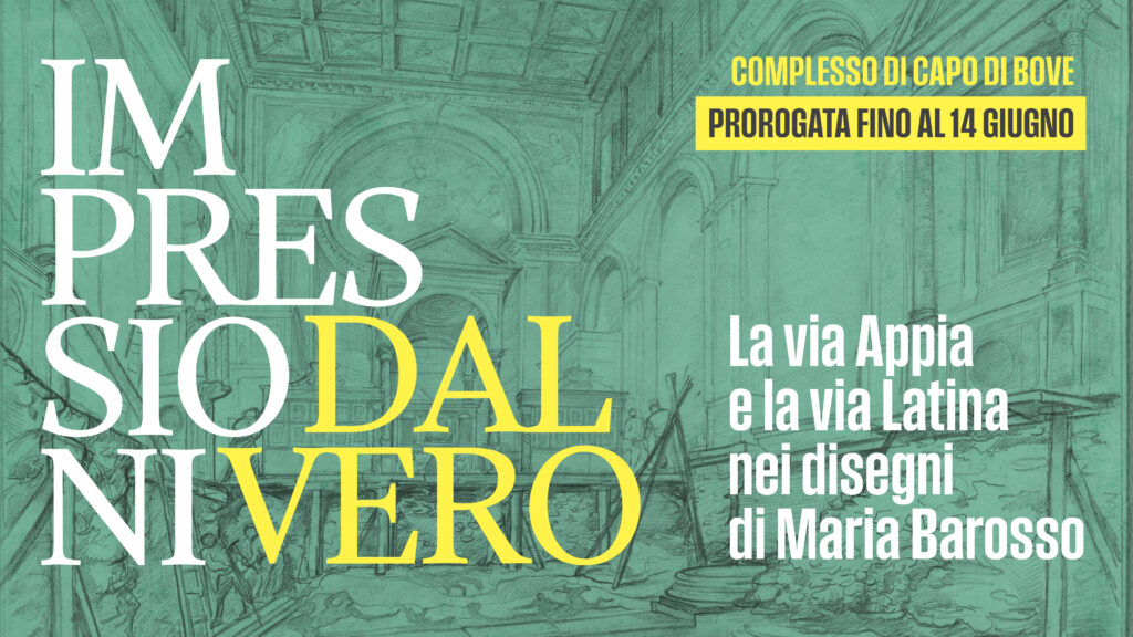 Prorogata fino al 14 giugno la mostra “Impressioni dal vero. La via Appia e la via Latina nei disegni di Maria Barosso”