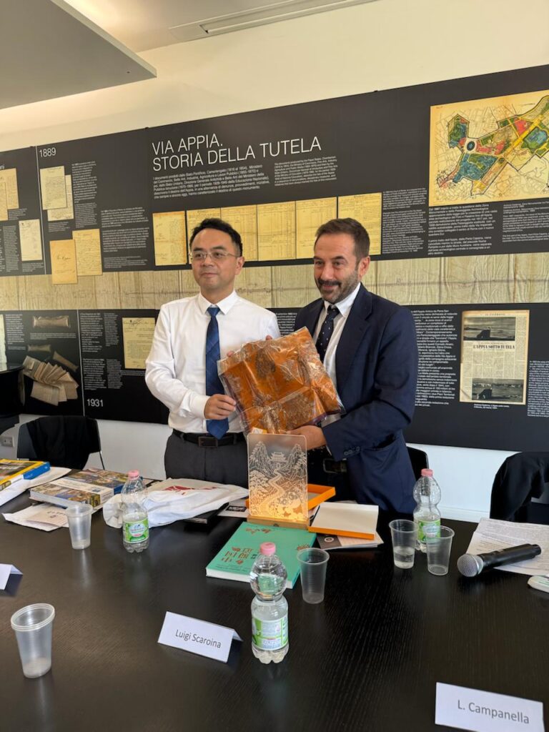 La via Appia incontra le Vie di Shu: la delegazione della China West Normal University a Capo di Bove
