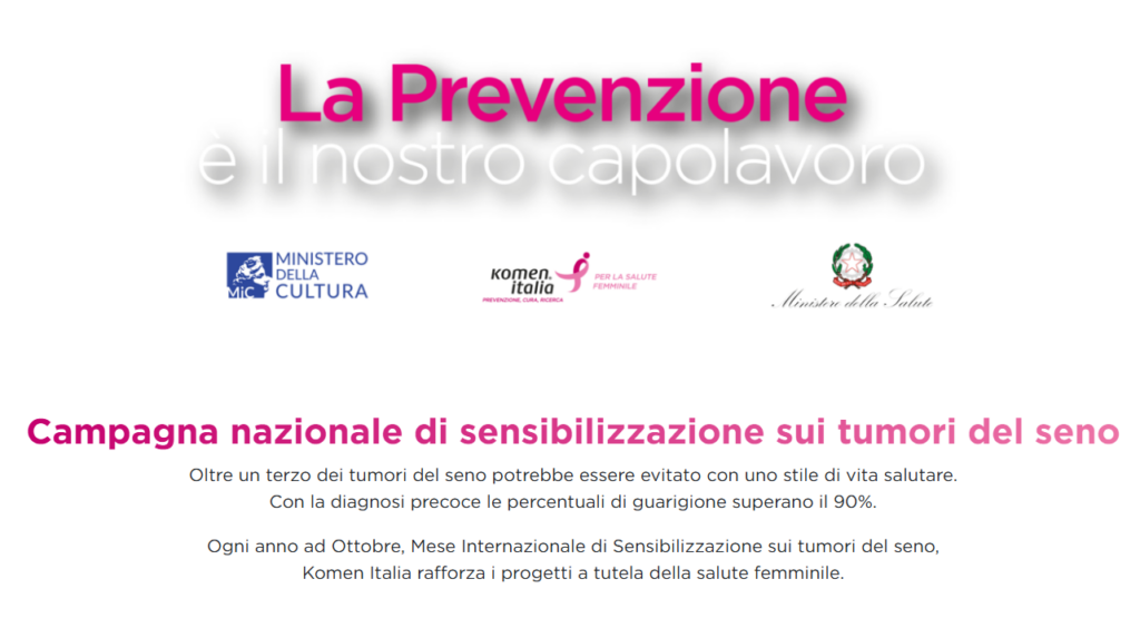 Ottobre al museo con Komen Italia e il Ministero della Cultura